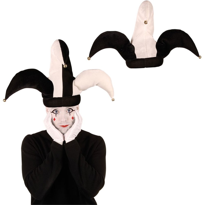 Black and White Jester Hat