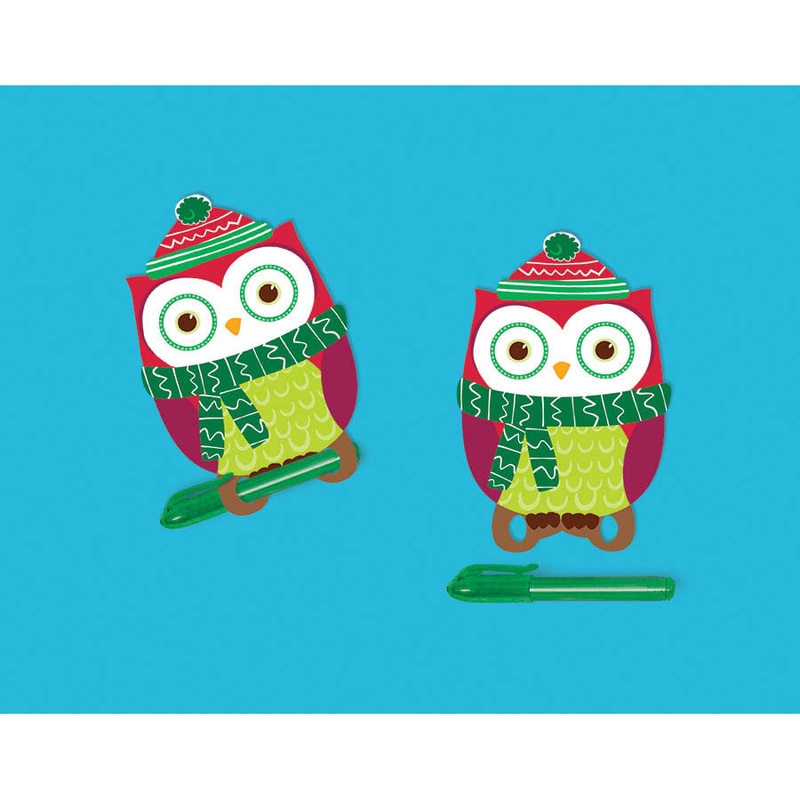 Christmas Owl Card With Mini Pen