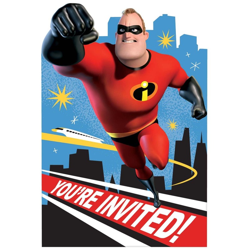 Incredibles 2 Postcard Invitations (8ct)