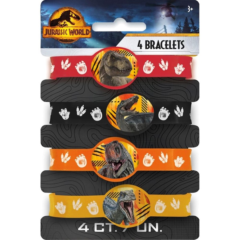 Jurassic World Stretchy Bracelets (4ct)