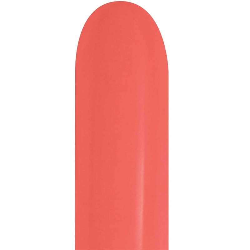 Sempertex 260 Fashion Coral Latex Balloons (50ct)