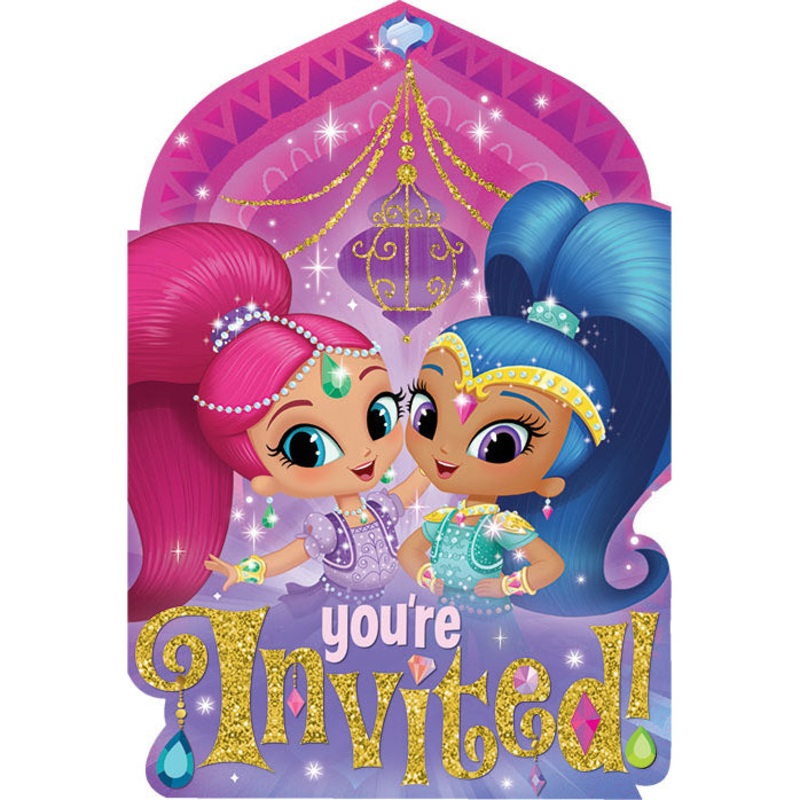 Shimmer and Shine Invitations (8 ct)