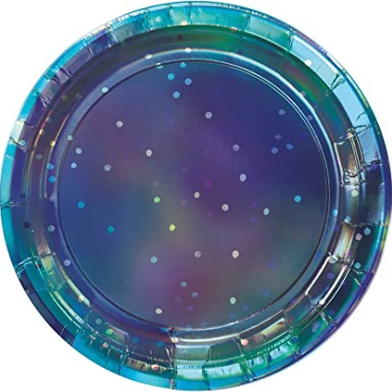 Sparkling Sapphire Dessert Plates, 8ct