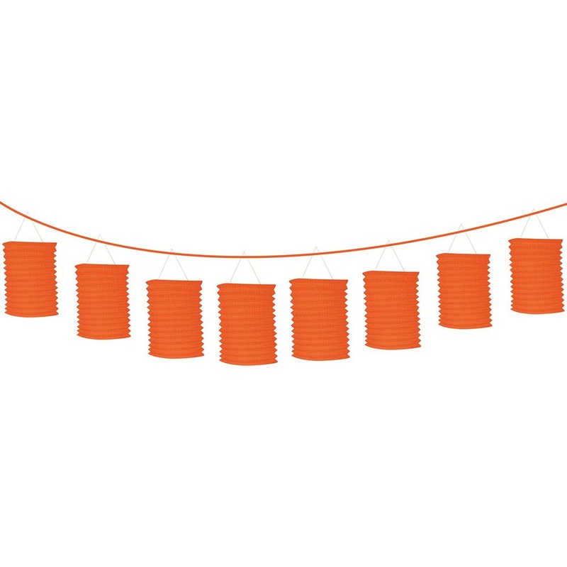 12' Orange Peel Paper Lantern Garland