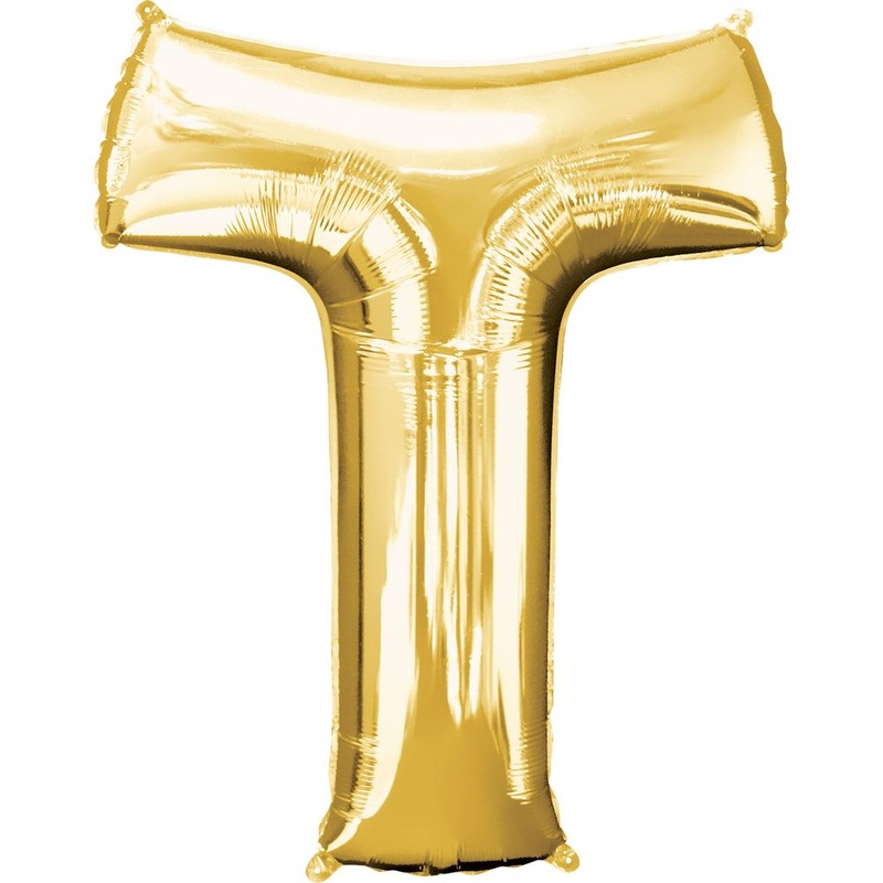 34" LETTER T GOLD