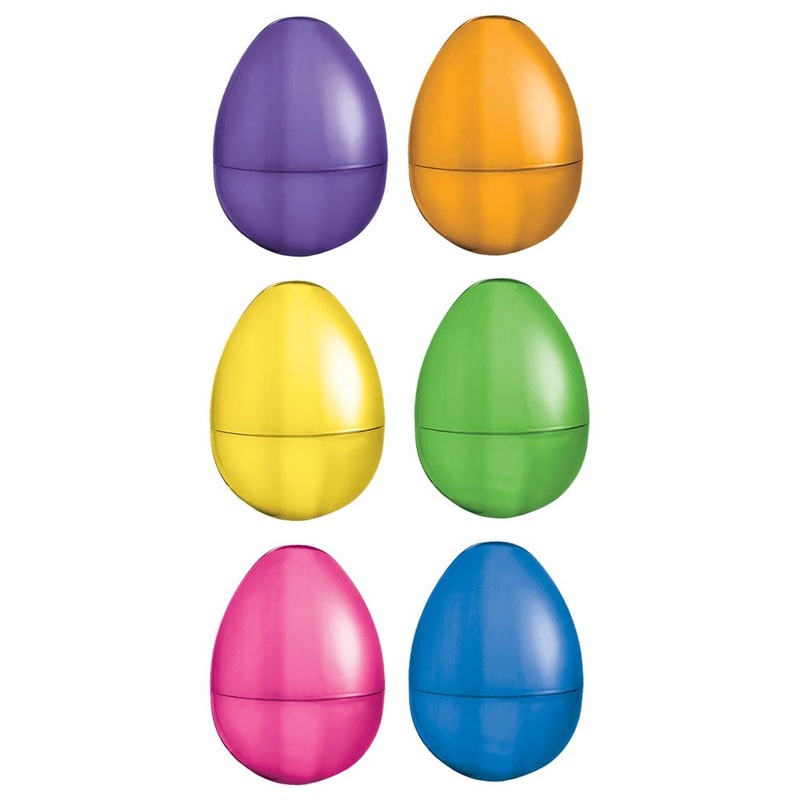 4" Fillable Plastic Eggs (6ct)