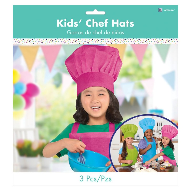 Bakeware Party Chef Hat Party Favors (3 ct)