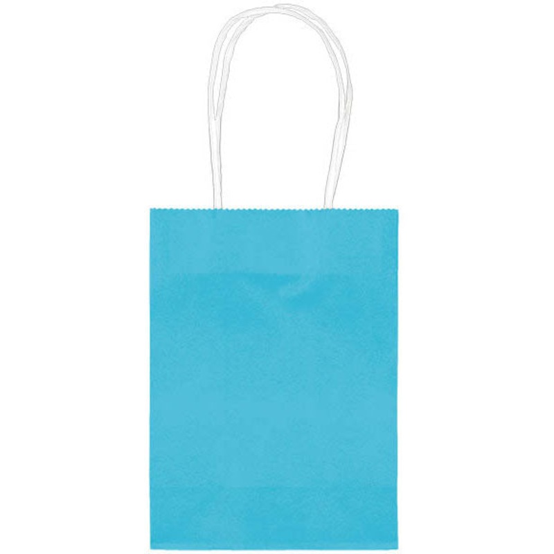 Caribbean Blue Mini Kraft Bags