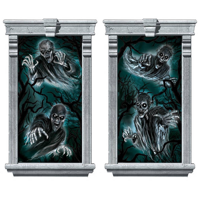 Ghoul Silhouette Window Decorations (2 ct)
