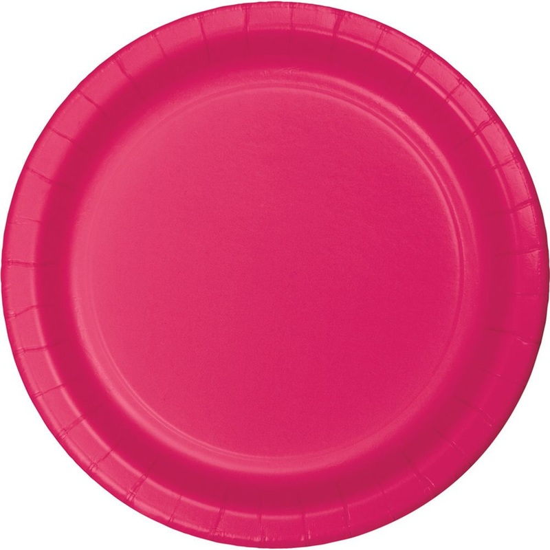 Hot Magenta Dinner Plates (24ct)
