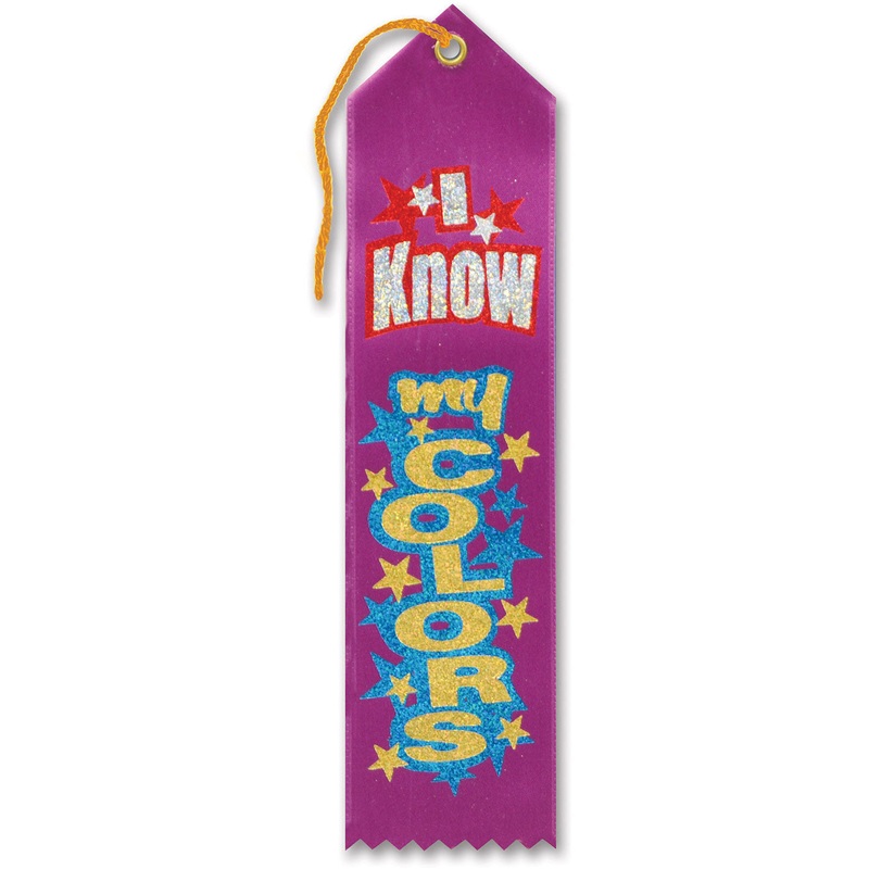 I Know My Colors Award Ribbon