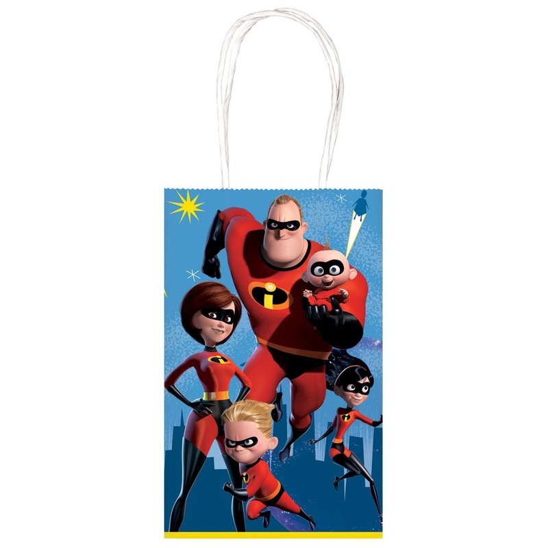 Incredibles 2 Printed Paper Kraft Bags (10ct)