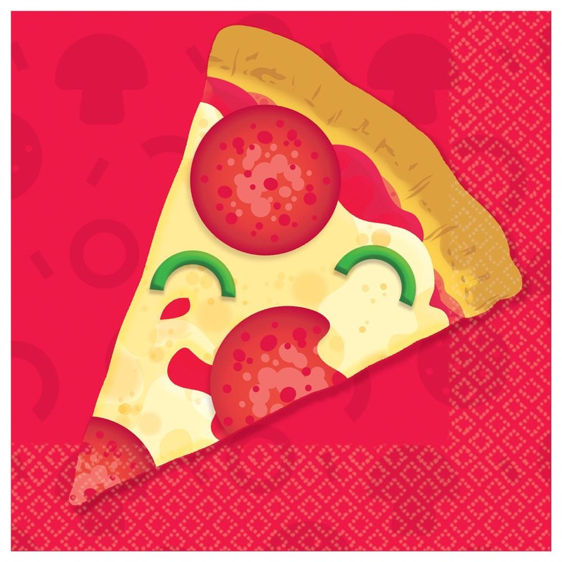 Pizza Party Beverage Napkins (16 ct)