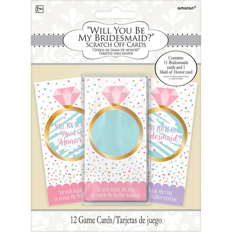 Will You Be My Bridesmaid Scratch Off Cards (12 ct)