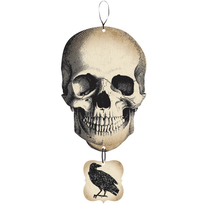 Boneyard Skull & Crow Sign