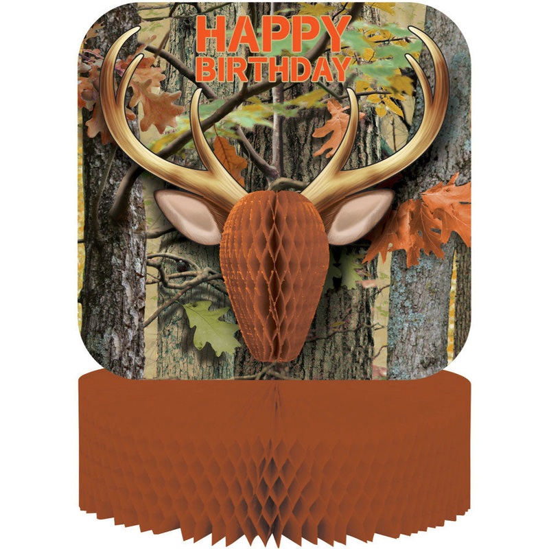 Hunting Camo Honeycomb Centerpiece