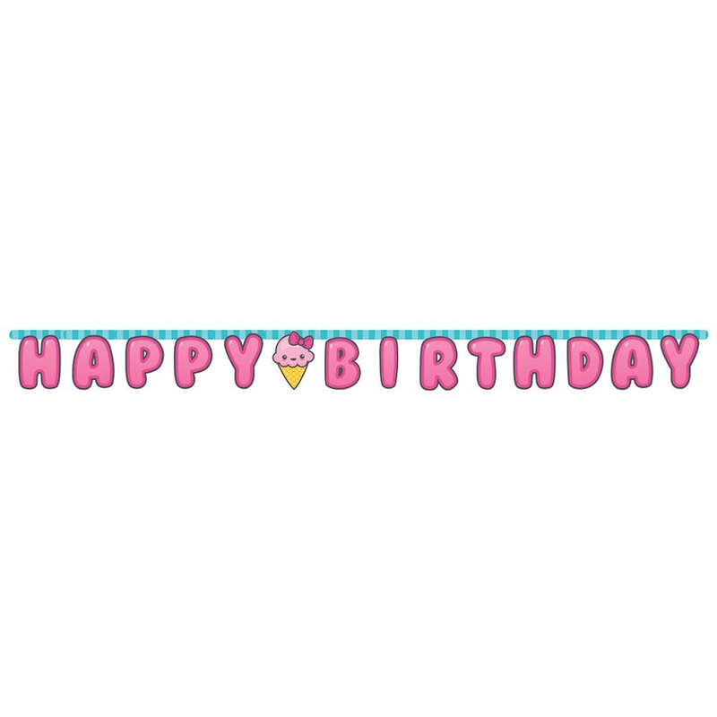 Junk Food Fun Happy Birthday Letter Banner