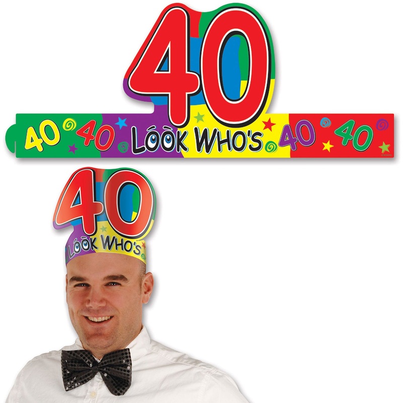 Look Who's  40  Headband
