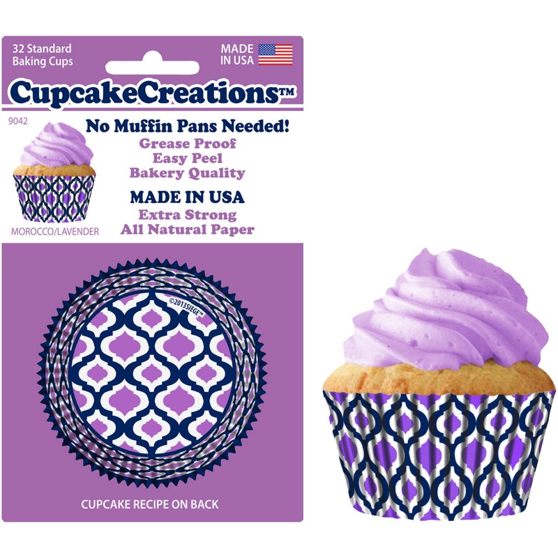 Morocco Lavender Standard Baking Cups