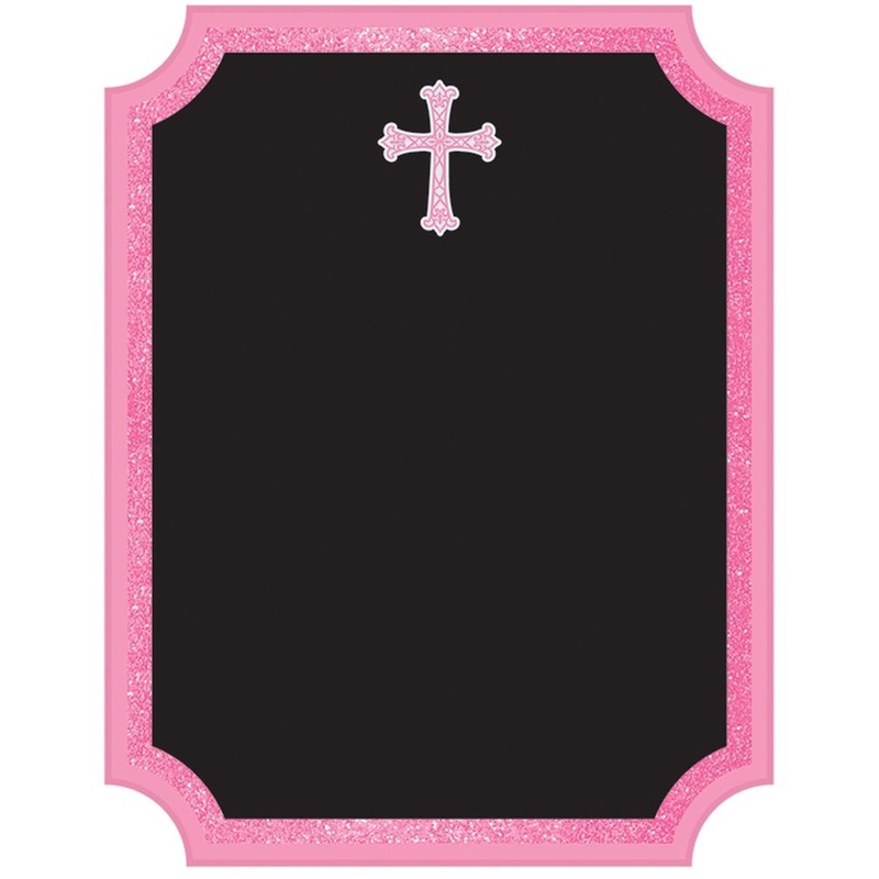 Pink Communion Chalkboard Easel Sign