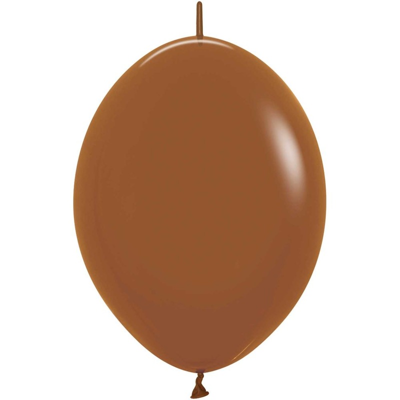 Sempertex 6" Deluxe Caramel Link-O-Loon Latex Balloons (50ct)