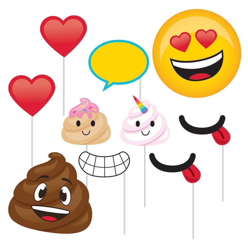 Show Your Emojions Photo Props (10 ct)
