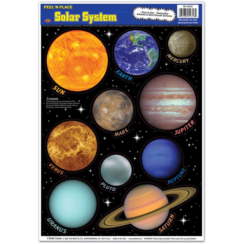 Solar System Peel 'N Place