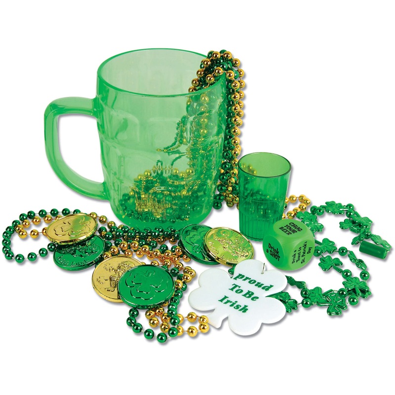 St Pat's Party In A Mug  Includes: Shmrck Bds w/Mdln, 6Pty