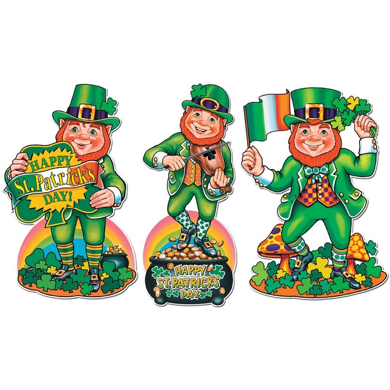 St. Patrick's Day Cutouts - 18" (3ct)