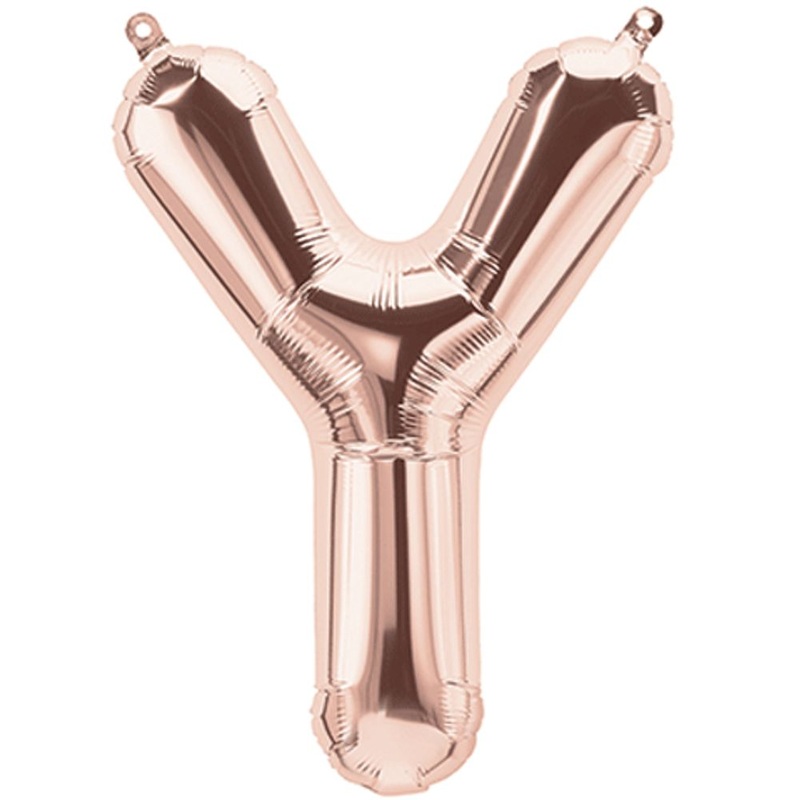 16" LETTER Y ROSE GOLD