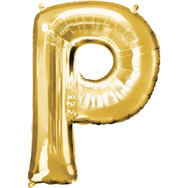34" LETTER P GOLD