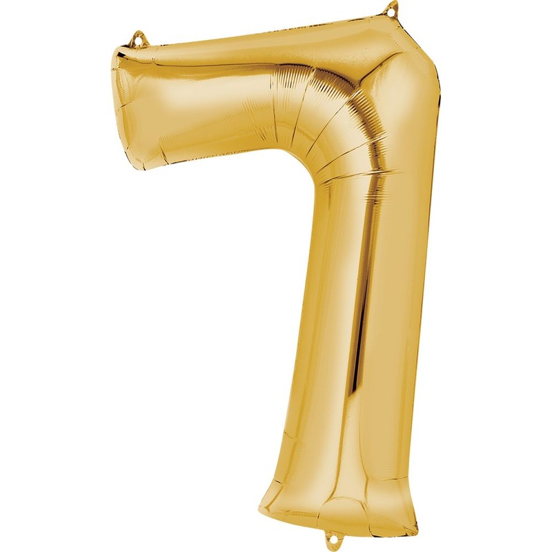 34" NUMBER 7 GOLD