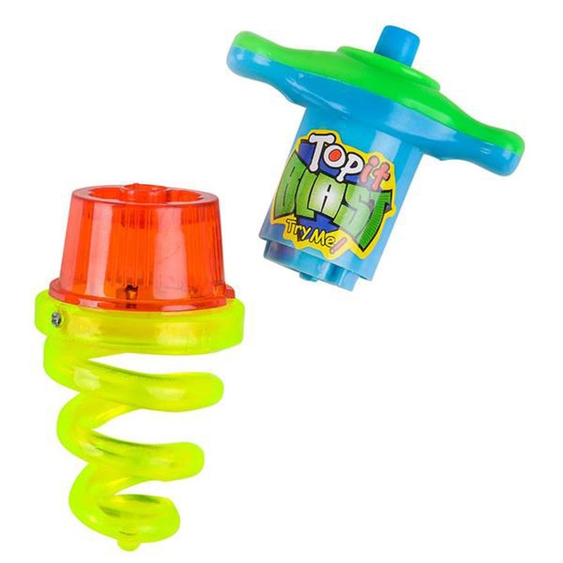 5" Light-up Top Blast Spring top (12ct)