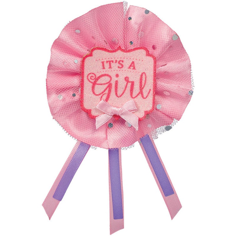 6.25" It's a Girl Fancy Award Ribbon