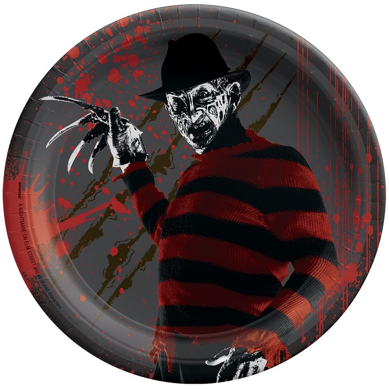A Nightmare On Elm Street Round Plates 7" (8 ct)