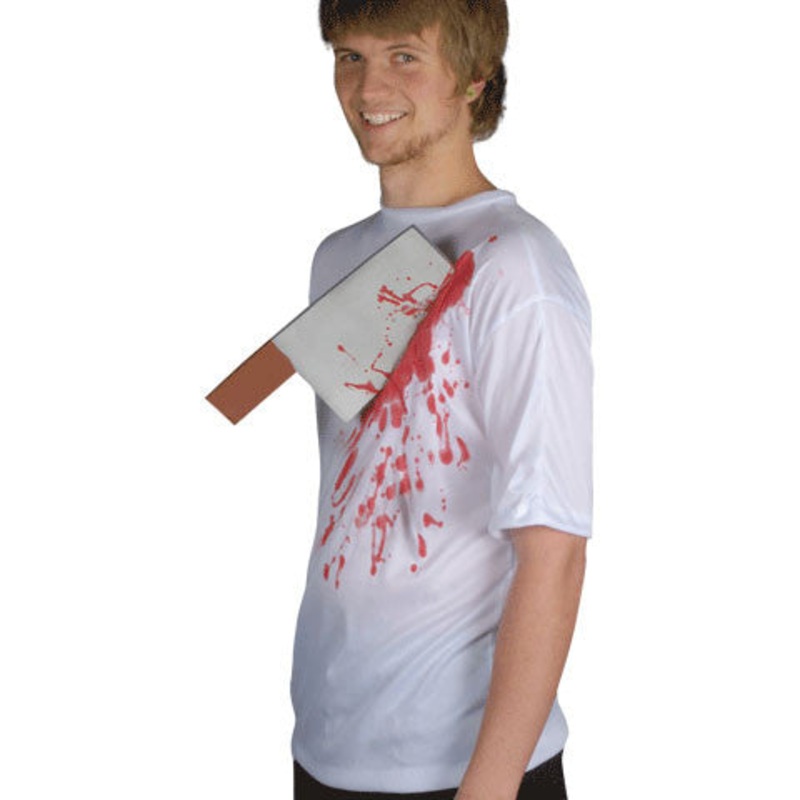 Bloody Shirt With Cleaver One Size