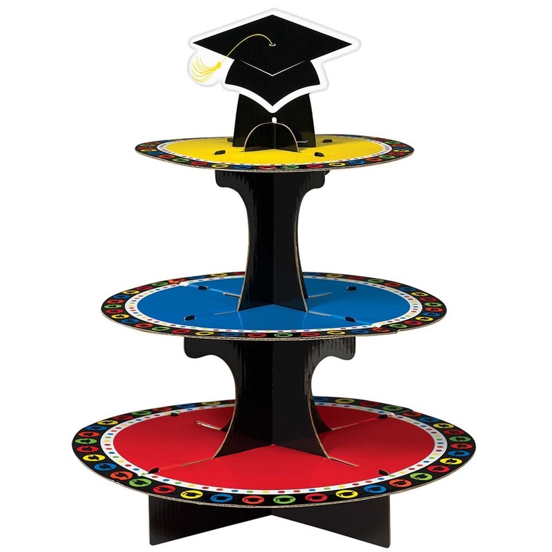 Graduation Multicolored Treat Stand