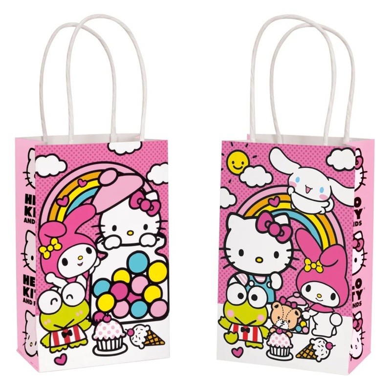 Hello Kitty Paper Kraft Favor Bags (8ct)