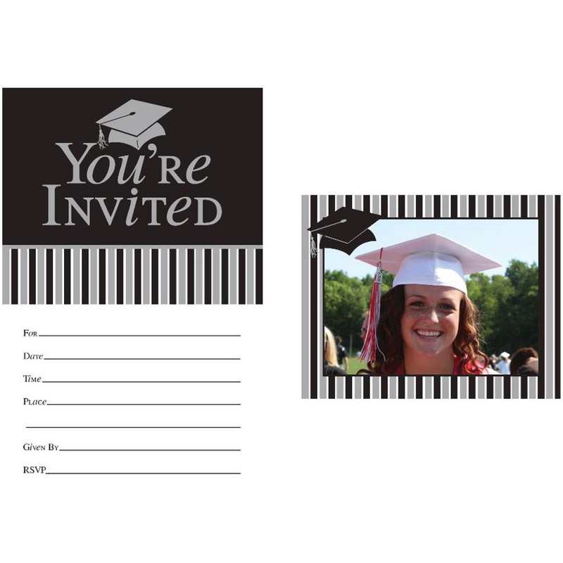 Invitation w/ Photo Insert, Grad