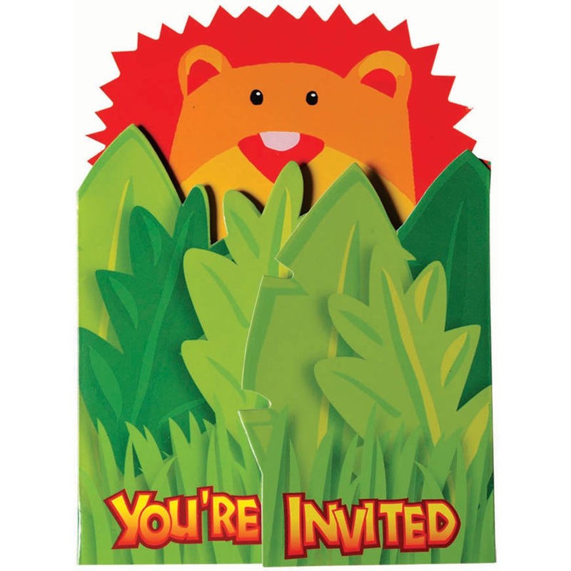 Jungle Animals Invitations