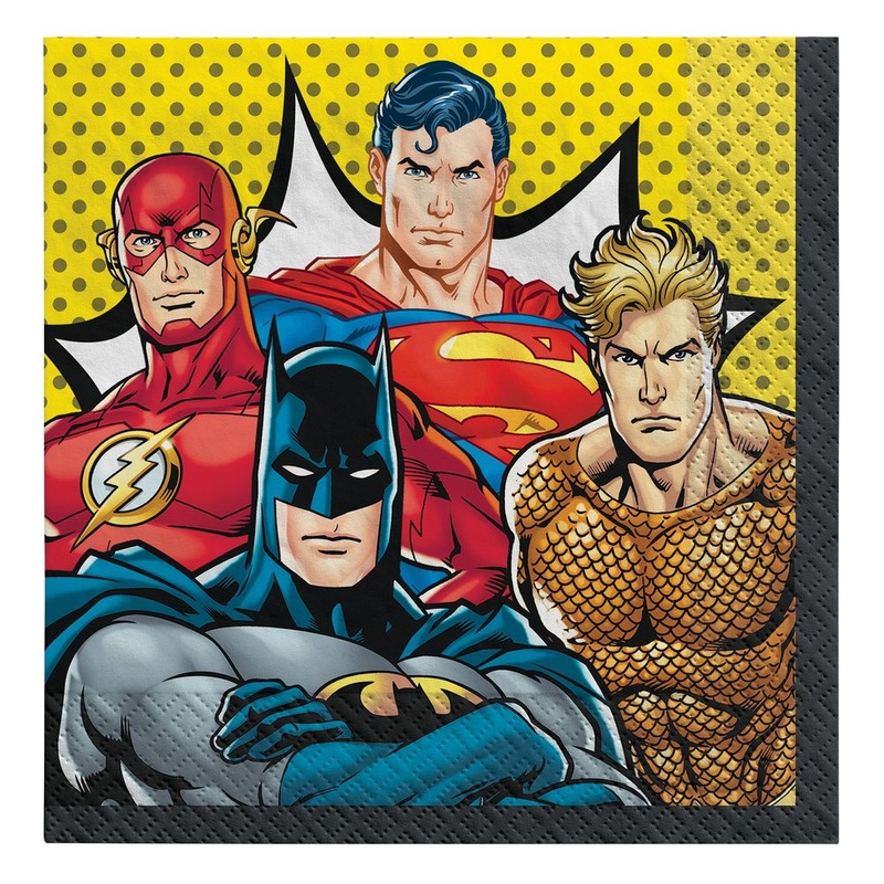 Justice League Heroes Unite Lunch Napkins (16ct)