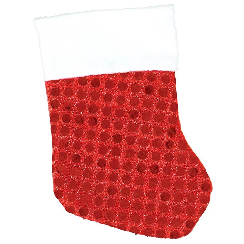Mini Red Sequin Stockings