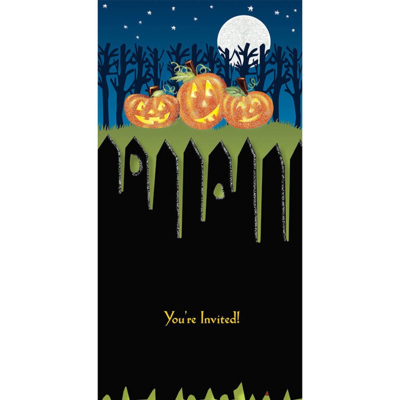 Pumpkins Tiny Twinkler Invitations