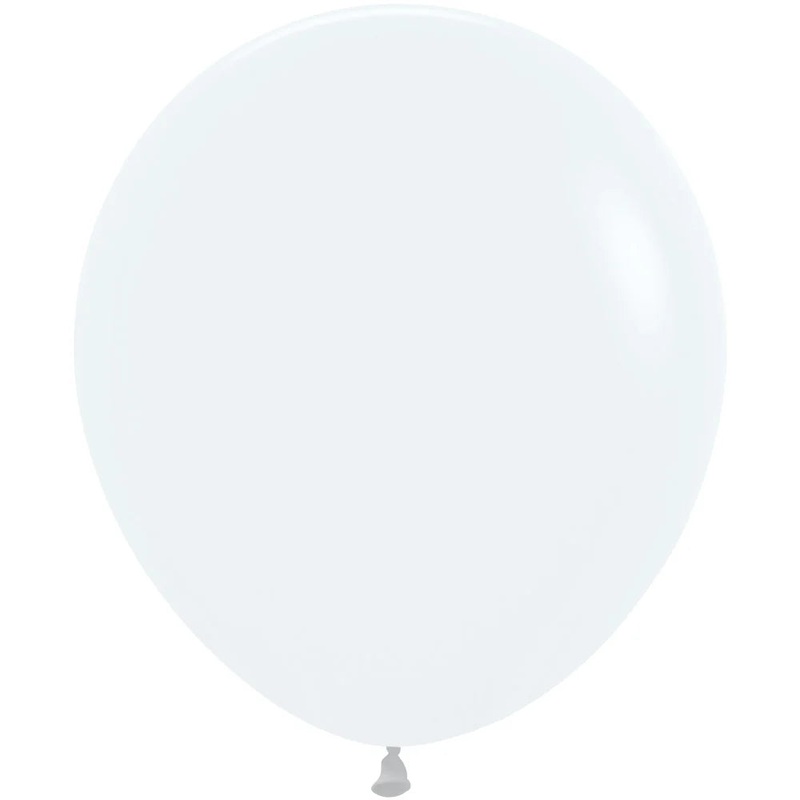 Sempertex 18" Fashion White Latex Balloons (25ct)