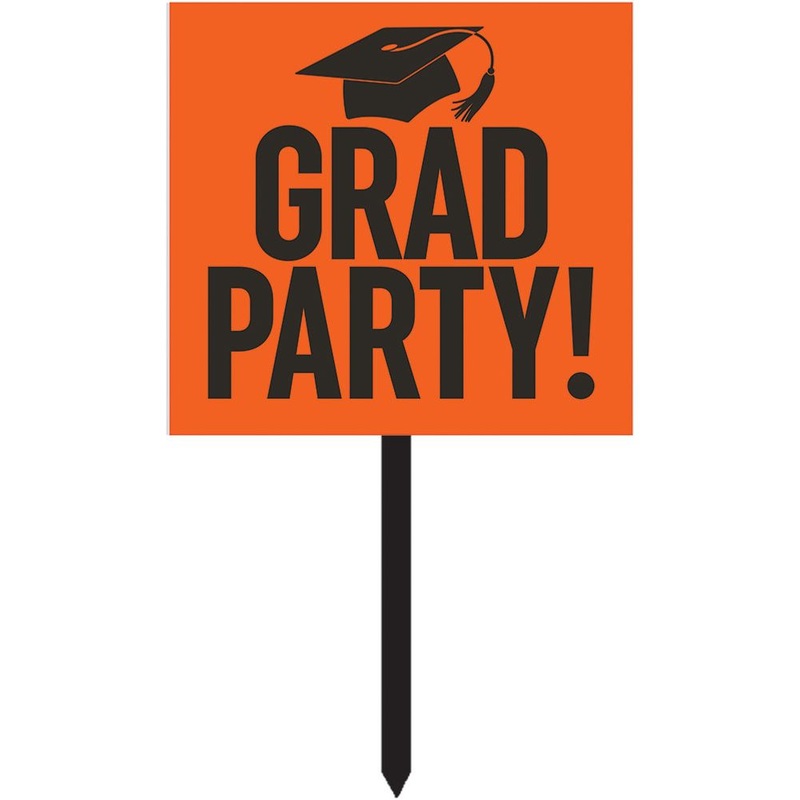 SIGN YARD PPR 6/1CT GRAD ORANGE
