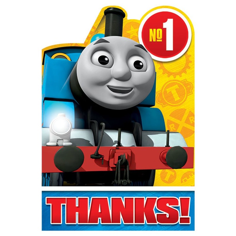 Thomas The Train All Aboard Thank You Notes (8ct)