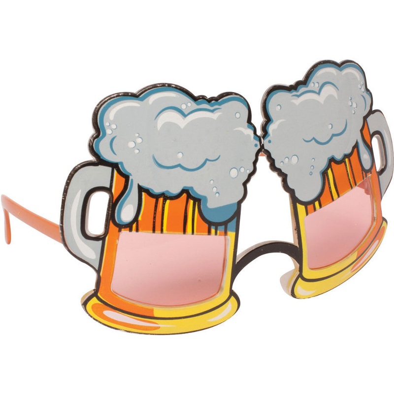 Wearable Shaped Glasses, Pink Beer Mug