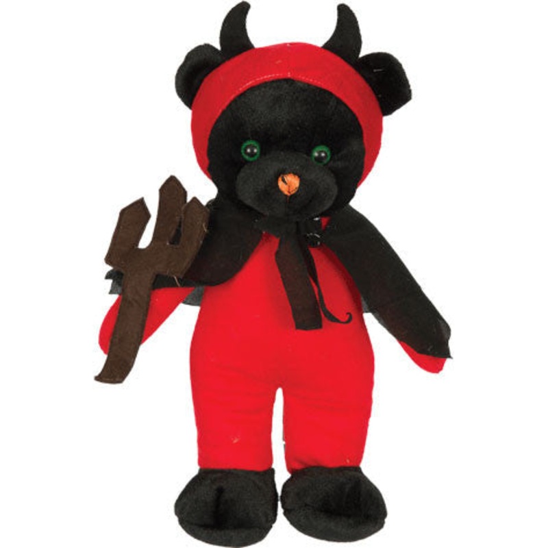 15" Devil Bear With Fork
