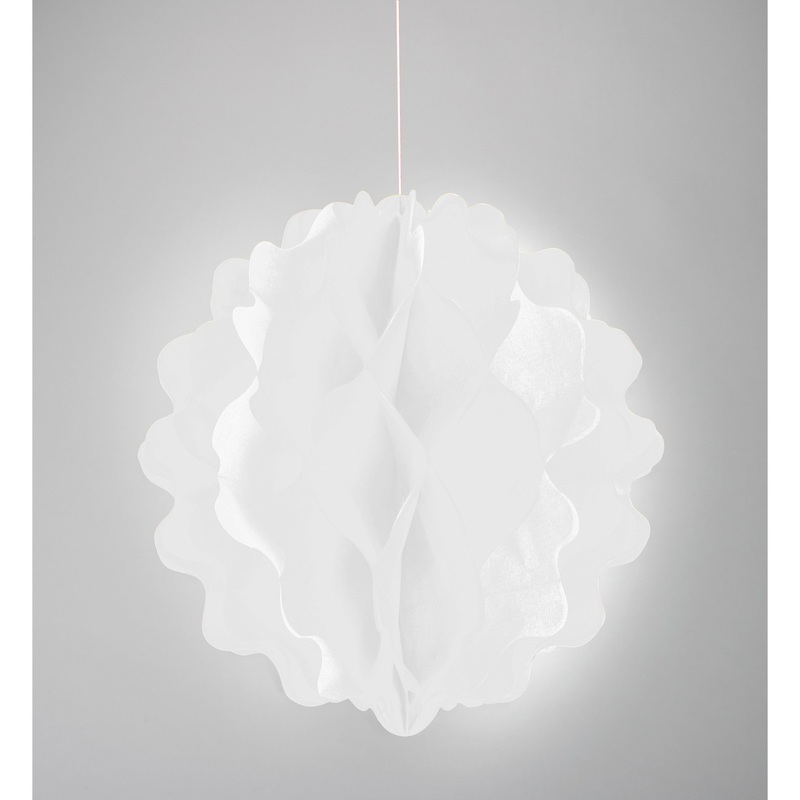 8'' White Honeycomb Tissue Ball