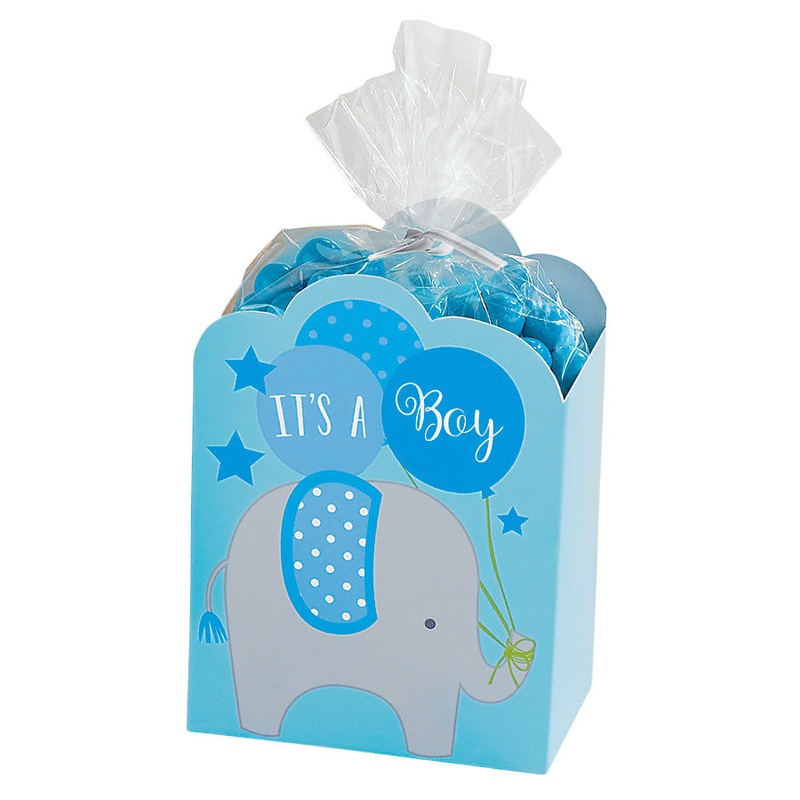 Blue It's a Boy Baby Shower Favor Boxes (8 ct)